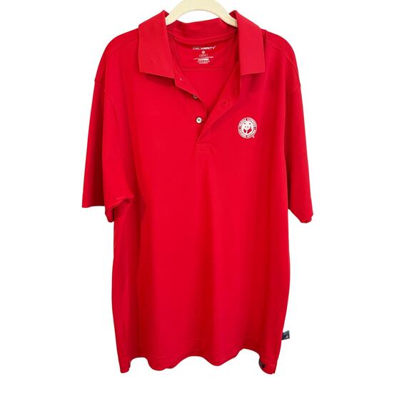Panda Express Uniform Size XL Red Polo Shirt Log Embroidered Work Short Sleeve - Picture 1 of 6